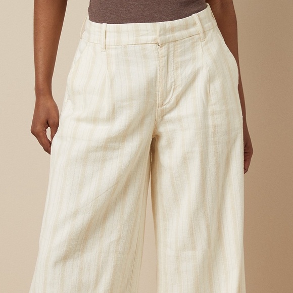 American Eagle Outfitters Pants - AE Striped Linen Trousers